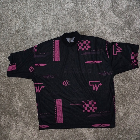 asos raceway black & pink shirt - Picture 3 of 6